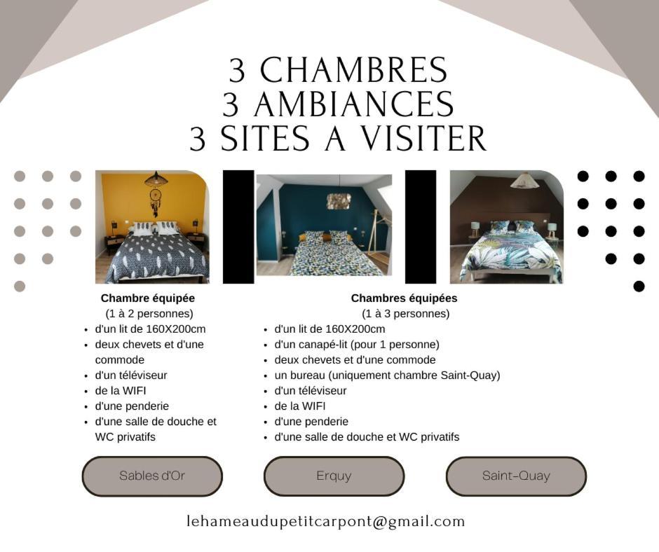 Le Hameau Du Petit Carpont - Chambres D'Hotes -Baie De Saint-Brieuc-Entre-Paimpol Et Erquy - Petit Dejeuner Breton Ploufragan Exteriör bild